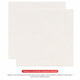 04 Oz (230 GSM) Hobby Series Medium Grain White Cotton Canvas Panel with 3.5mm MDF| 4x4 Inches (Pack of 2)