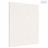 04 Oz (230 GSM) Hobby Series Medium Grain White Cotton Canvas Panel with 3.5mm MDF| 4x4 Inches (Pack of 12)