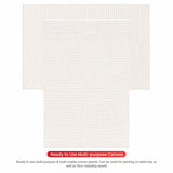 04 Oz (230 GSM) Hobby Series Medium Grain White Cotton Canvas Panel with 3.5mm MDF| 4x6 Inches (Pack of 6)