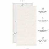 04 Oz (230 GSM) Hobby Series Medium Grain White Cotton Canvas Panel with 3.5mm MDF| 4x8 Inches (Pack of 4)