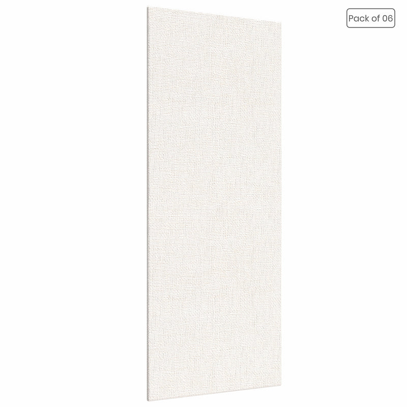 04 Oz (230 GSM) Hobby Series Medium Grain White Cotton Canvas Panel with 3.5mm MDF| 4x8 Inches (Pack of 6)
