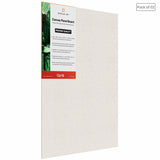 04 Oz (230 GSM) Hobby Series Medium Grain White Cotton Canvas Panel with 3.5mm MDF| 12x16 Inches (Pack of 2)