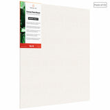 04 Oz (230 GSM) Hobby Series Medium Grain White Cotton Canvas Panel with 3.5mm MDF| 18x18 Inches (Pack of 2)