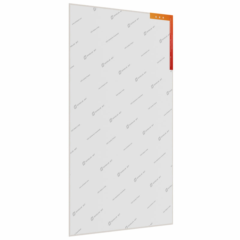 04 Oz (230 GSM) Hobby Series Medium Grain White Cotton Canvas Panel with 3.5mm MDF| 20x30 Inches (Pack of 2)