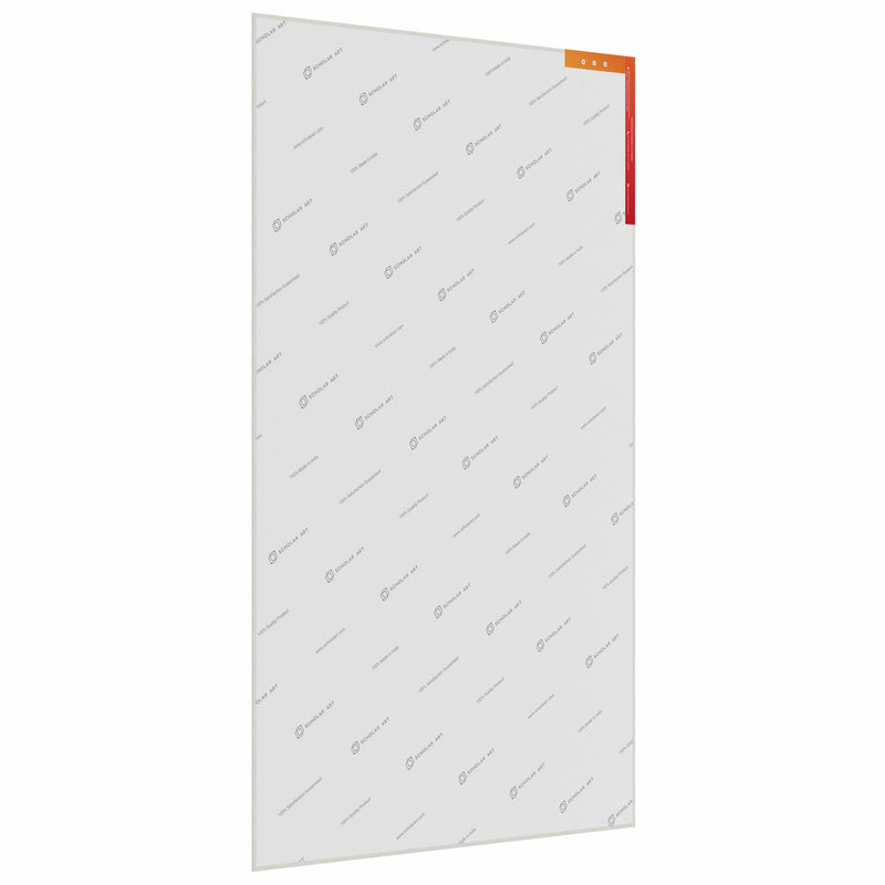 04 Oz (230 GSM) Hobby Series Medium Grain White Cotton Canvas Panel with 3.5mm MDF| 24x36 Inches (Pack of 2)