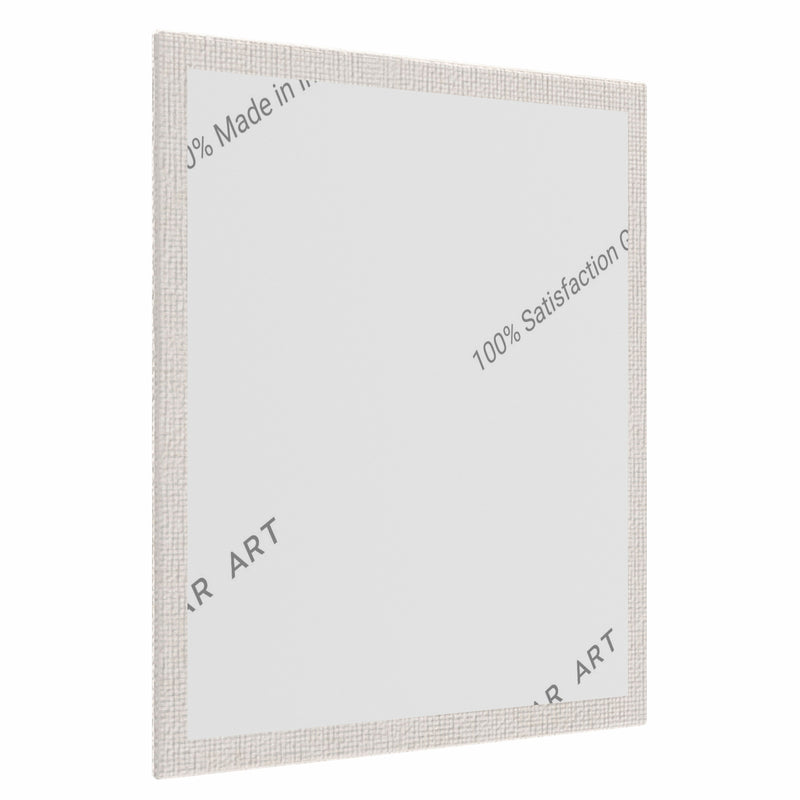 07 Oz (370 GSM) Student Series Medium Grain White Cotton Canvas Panel with 3.5mm MDF| 4x4 Inches (Pack of 2)