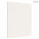 07 Oz (370 GSM) Student Series Medium Grain White Cotton Canvas Panel with 3.5mm MDF| 4x4 Inches (Pack of 6)