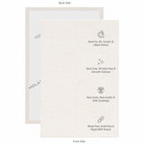 07 Oz (370 GSM) Student Series Medium Grain White Cotton Canvas Panel with 3.5mm MDF| 4x6 Inches (Pack of 4)
