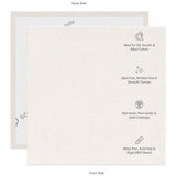 07 Oz (370 GSM) Student Series Medium Grain White Cotton Canvas Panel with 3.5mm MDF| 5x5 Inches (Pack of 2)
