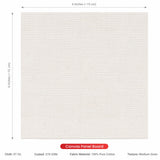 07 Oz (370 GSM) Student Series Medium Grain White Cotton Canvas Panel with 3.5mm MDF| 6x6 Inches (Pack of 2)
