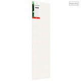 07 Oz (370 GSM) Student Series Medium Grain White Cotton Canvas Panel with 3.5mm MDF| 12x36 Inches (Pack of 12)