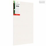 07 Oz (370 GSM) Student Series Medium Grain White Cotton Canvas Panel with 3.5mm MDF| 16x24 Inches (Pack of 12)