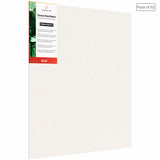 07 Oz (370 GSM) Student Series Medium Grain White Cotton Canvas Panel with 3.5mm MDF| 20x20 Inches (Pack of 2)