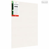 07 Oz (370 GSM) Student Series Medium Grain White Cotton Canvas Panel with 3.5mm MDF| 20x24 Inches (Pack of 4)