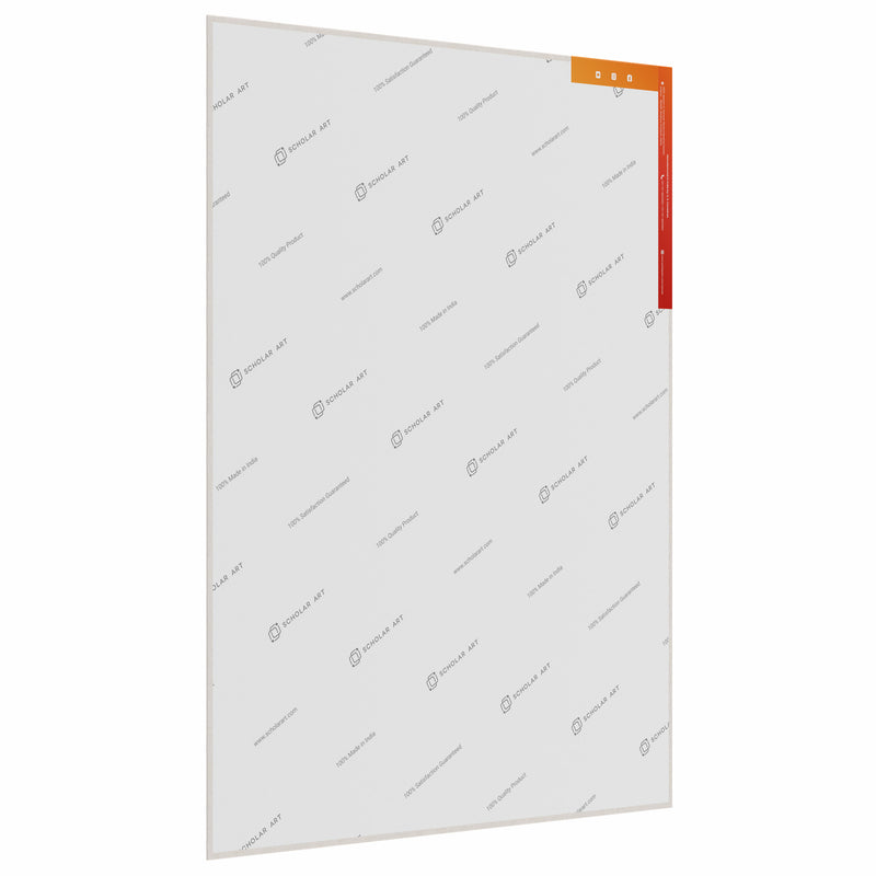 07 Oz (370 GSM) Student Series Medium Grain White Cotton Canvas Panel with 3.5mm MDF| 20x24 Inches (Pack of 6)