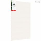 07 Oz (370 GSM) Student Series Medium Grain White Cotton Canvas Panel with 3.5mm MDF| 22x30 Inches (Pack of 12)