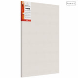 Scholar Art Artist Series Medium Grain 10 Oz. (Coated Weight = 440 GSM) Primed Cotton Pre-stretched Canvas for Painting with 18x40mm Wooden Frame, White Color (Large Sizes)