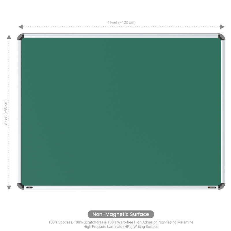 Iris Non-magnetic Chalkboard 3x4 (Pack of 4) with EPS Core