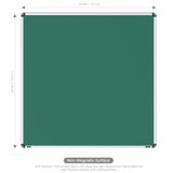Iris Non-magnetic Chalkboard 4x4 (Pack of 1) with HC Core
