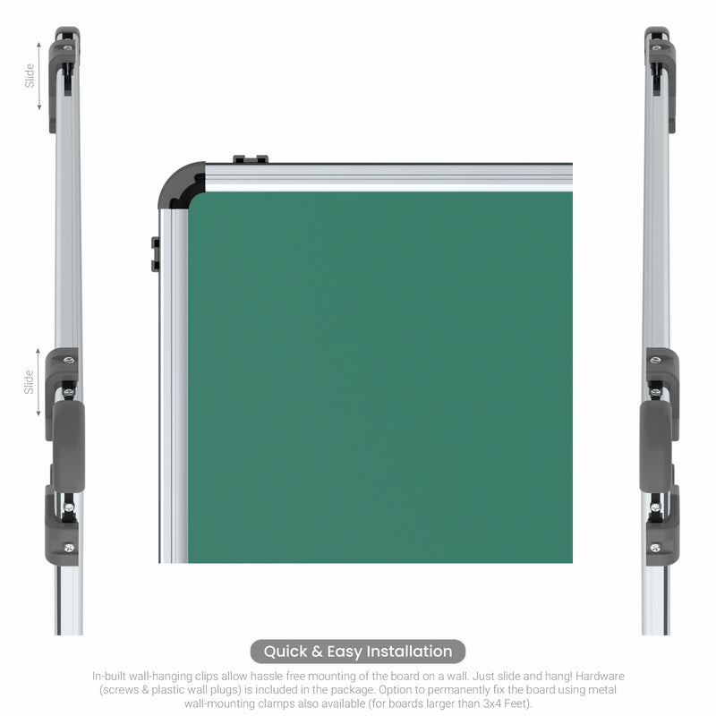 Iris Non-magnetic Chalkboard 4x4 (Pack of 2) with HC Core