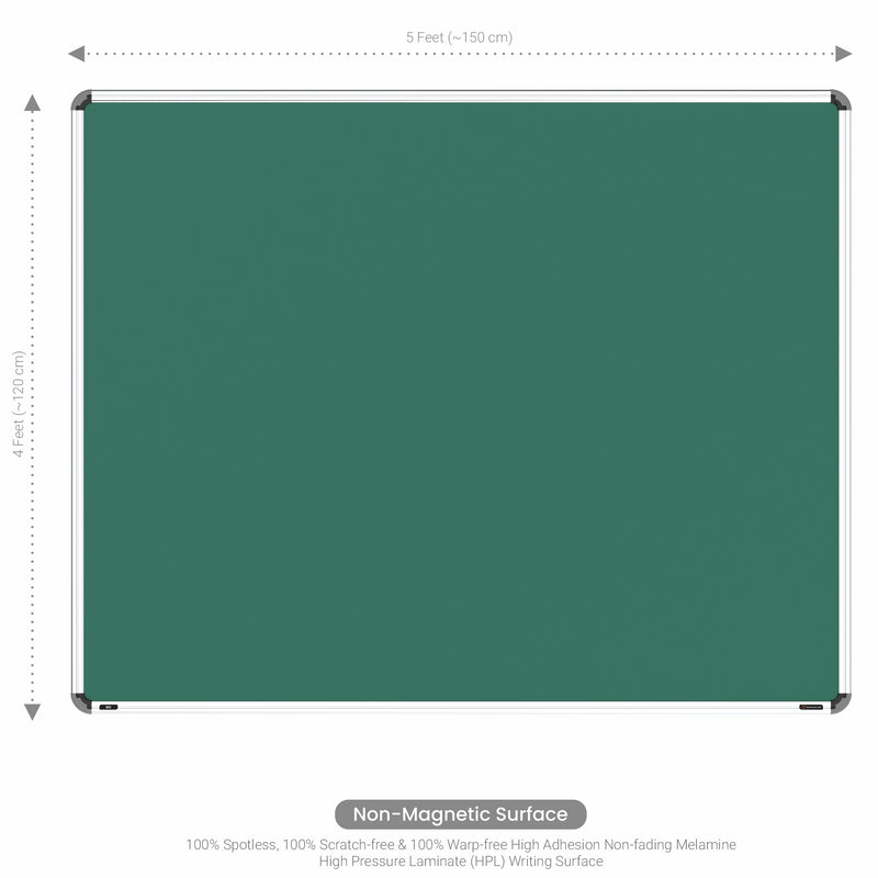 Iris Non-magnetic Chalkboard 4x5 (Pack of 4) with HC Core