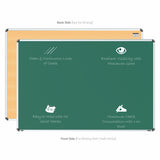 Iris Non-magnetic Chalkboard 4x6 (Pack of 1) with HC Core
