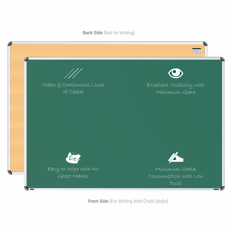 Iris Non-magnetic Chalkboard 4x6 (Pack of 2) with HC Core