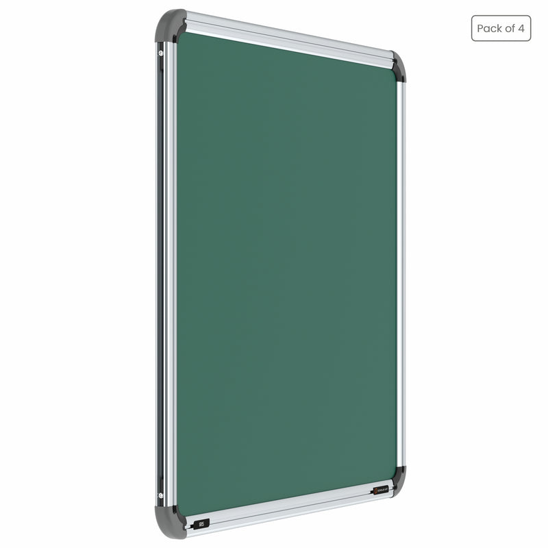 Iris Non-magnetic Chalkboard 2x2 (Pack of 4) with HC Core
