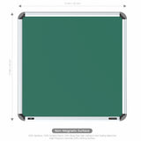 Iris Non-magnetic Chalkboard 2x2 (Pack of 4) with HC Core