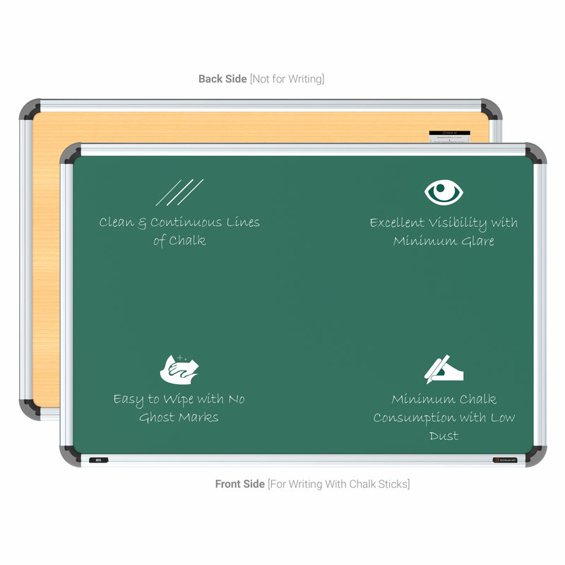 Iris Non-magnetic Chalkboard 2x3 (Pack of 2) with HC Core