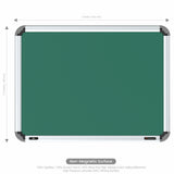 Iris Non-magnetic Chalkboard 1.5x2 (Pack of 2) with MDF Core