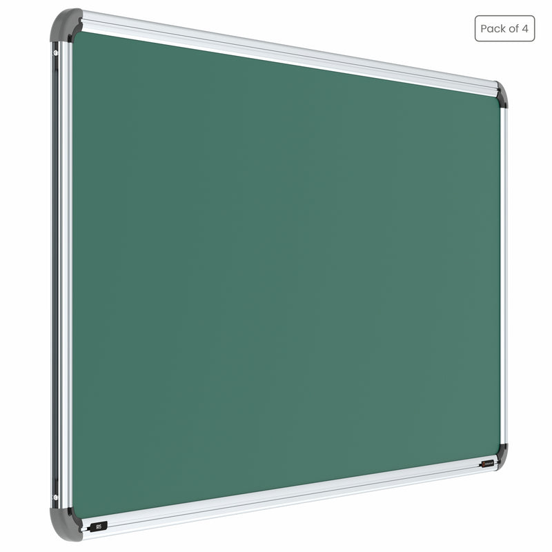 Iris Non-magnetic Chalkboard 2x4 (Pack of 4) with MDF Core