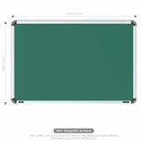 Iris Non-magnetic Chalkboard 2x3 (Pack of 4) with MDF Core