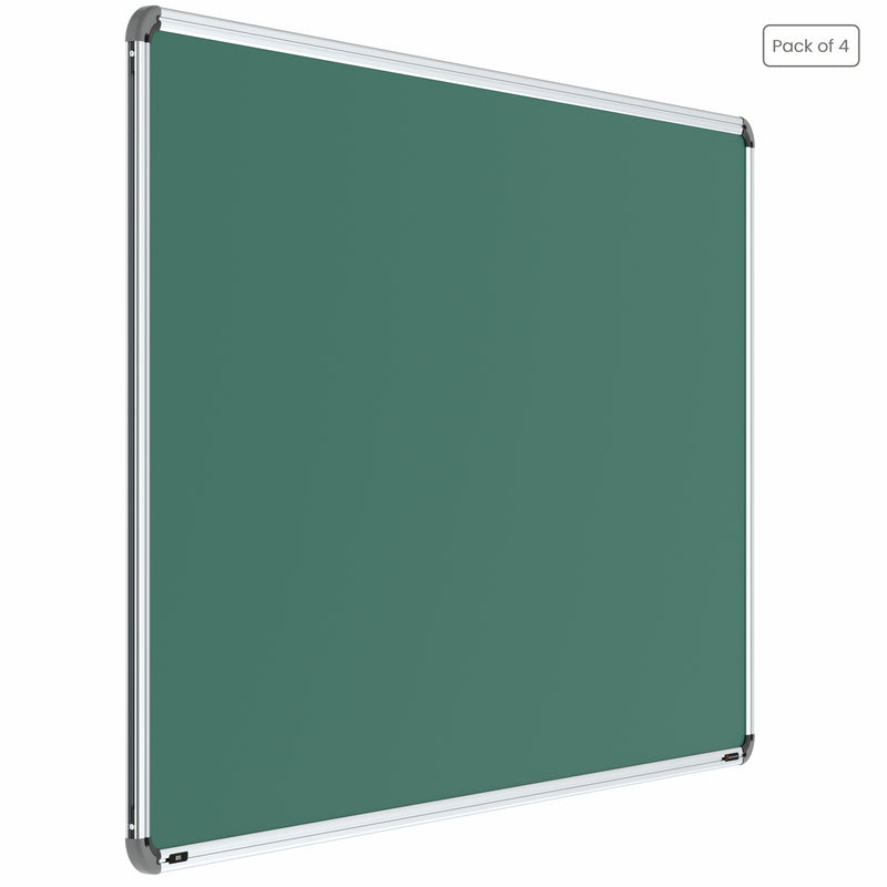 Iris Non-magnetic Chalkboard 3x5 (Pack of 4) with MDF Core