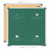 Iris Non-magnetic Chalkboard 3x3 (Pack of 1) with MDF Core