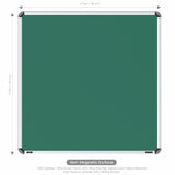 Iris Non-magnetic Chalkboard 3x3 (Pack of 4) with MDF Core
