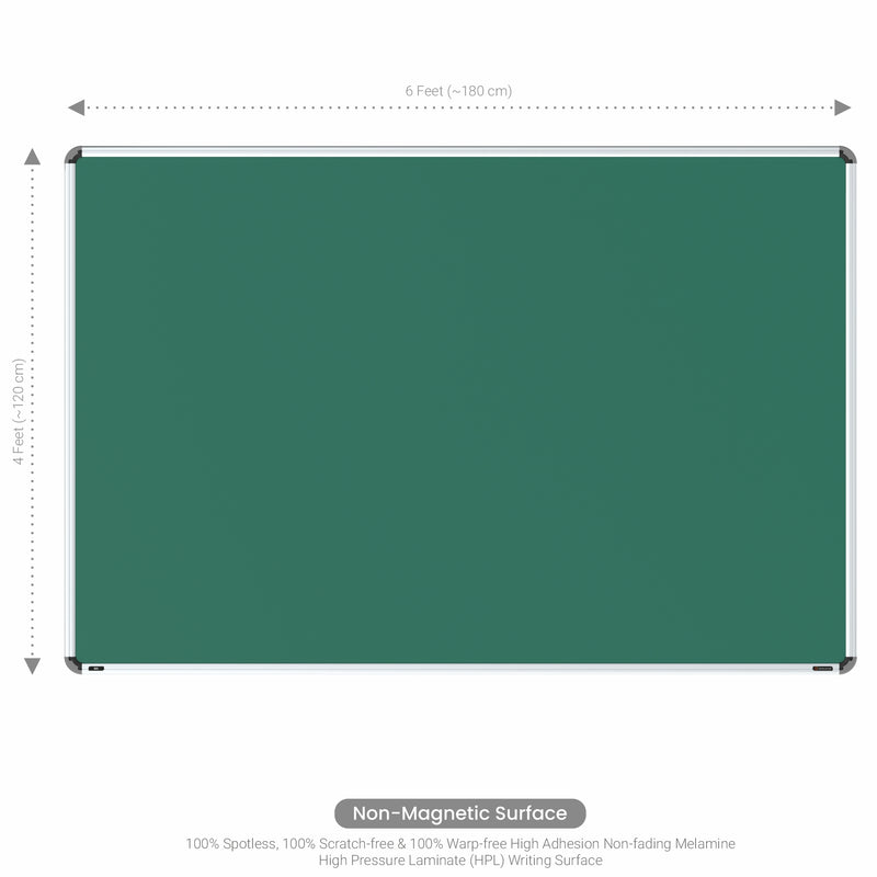 Iris Non-magnetic Chalkboard 4x6 (Pack of 1) with PB Core