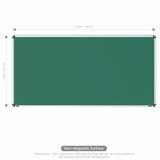Iris Non-magnetic Chalkboard 3x6 (Pack of 1) with PB Core