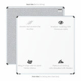 Iris Ceramic Whiteboard 4x4 (Pack of 1) with MDF Core
