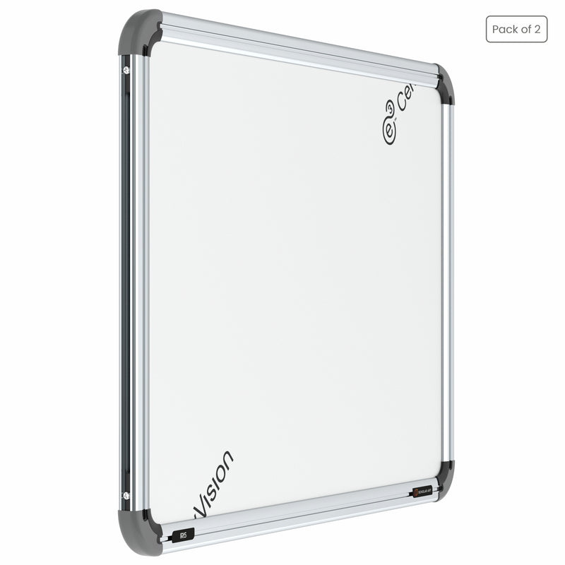 Iris Premium Ceramic Coated Steel (Ceramic Magnetic) Whiteboard with Heavy-duty Aluminium Frame & Heavy-duty MDF (Fibreboard) Core