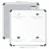 Iris Premium Ceramic Coated Steel (Ceramic Magnetic) Whiteboard with Heavy-duty Aluminium Frame & Heavy-duty MDF (Fibreboard) Core