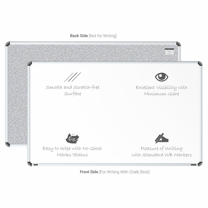 Iris Ceramic Whiteboard 3x5 (Pack of 1) with MDF Core