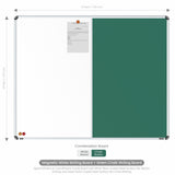 Iris 2-in-1 Combination Board 4x5 (P01) | White & Chalk