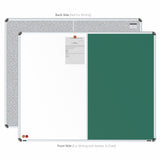 Iris 2-in-1 Combination Board 4x5 (P02) | White & Chalk