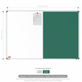 Iris 2-in-1 Combination Board 4x6 (P02) | White & Chalk
