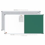 Iris 2-in-1 Combination Board 3x6 (P01) | White & Chalk