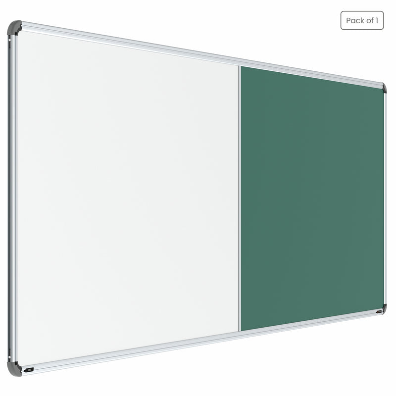 Iris 2-in-1 Combination Board 3x8 (P01) | White & Chalk
