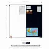 Iris 2-in-1 Combination Board 4x4 (P01) | White & Blue