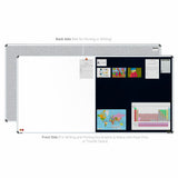 Iris 2-in-1 Combination Board 4x8 (P04) | White & Blue