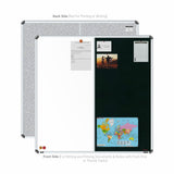 Iris 2-in-1 Combination Board 4x4 (P04) | White & Green